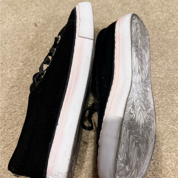 Black Velvet Sneakers with Ribbon Laces - Picture 4 of 6